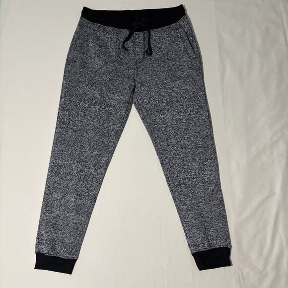 Southpole Men’s Jogger Pants XXL Gray and Black Marled Fleece Lounge Sweatpants - Picture 1 of 10